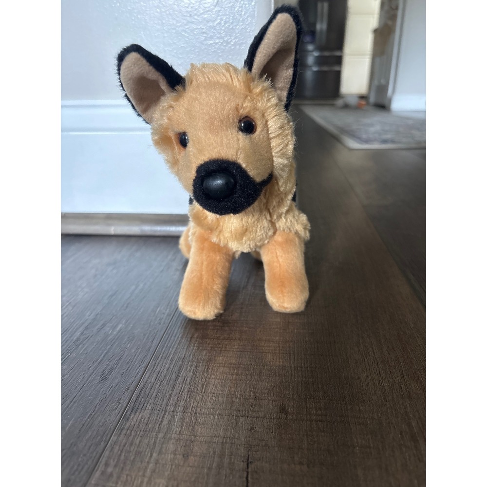 Douglas Cuddle Toys German Shepherd Plush Stuffed Animal Dog Black Tan 8 Inch